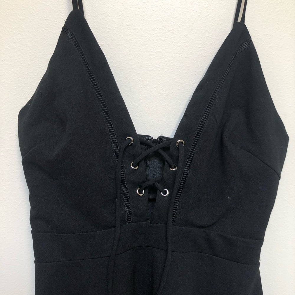 Lace Up Skater Dress